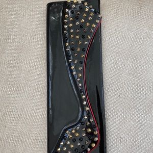 Christian louboutin pigalle spike clutch